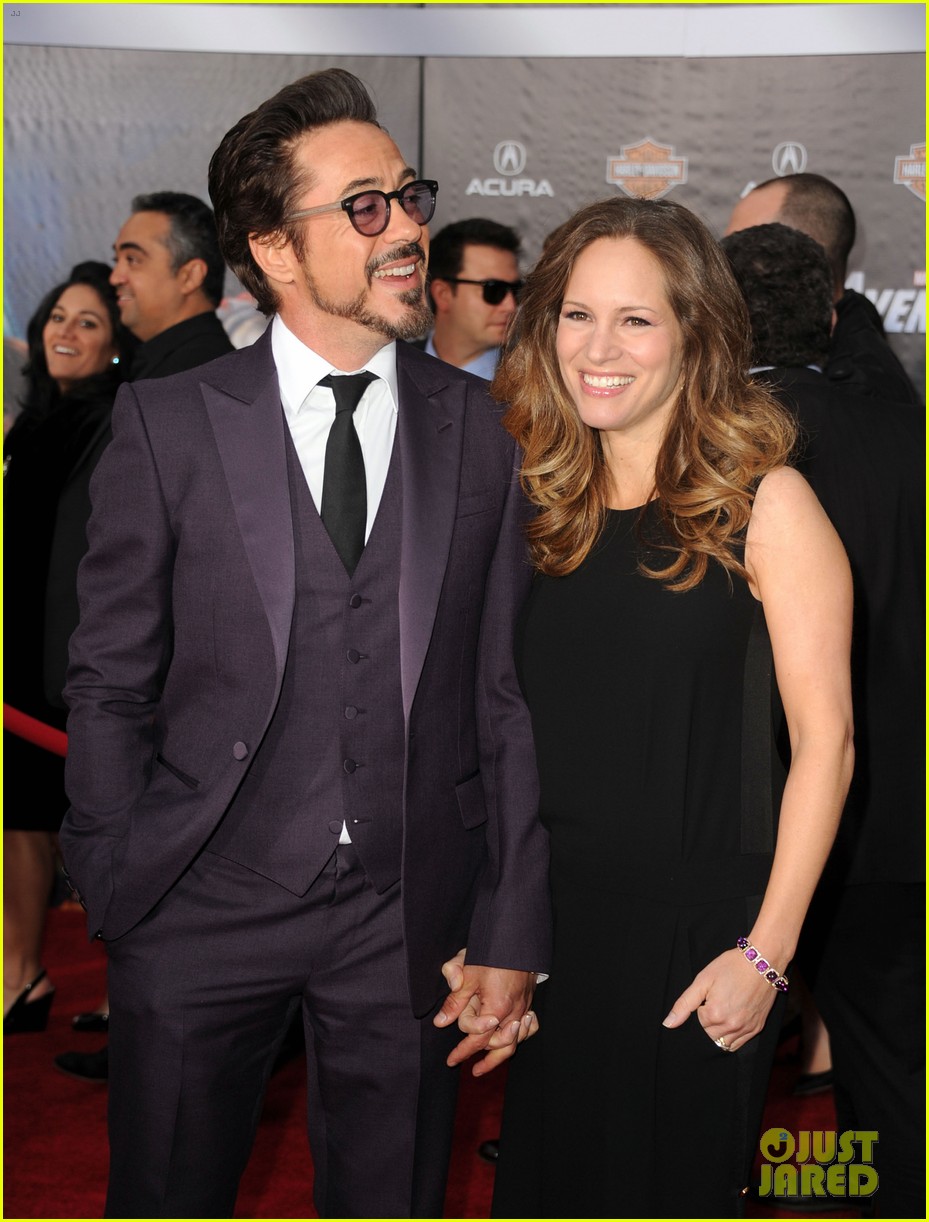 robert downey jr avengers premiere with wife susan 11