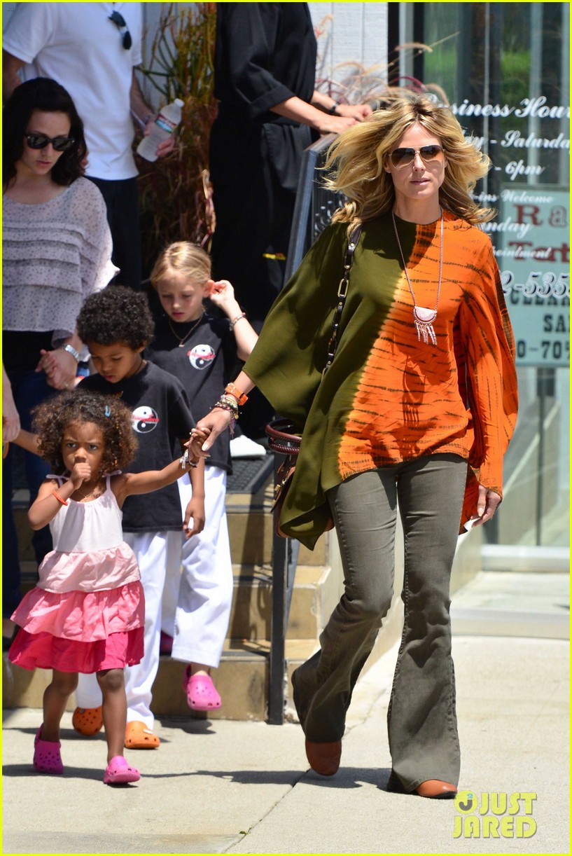 Heidi Klum, Leni, & Lou Brentwood Bunch! Photo 2664564 Celebrity