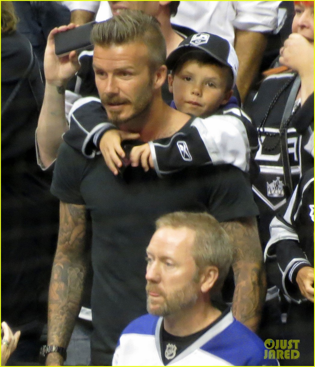beckham boys at the stanley cup 162674043