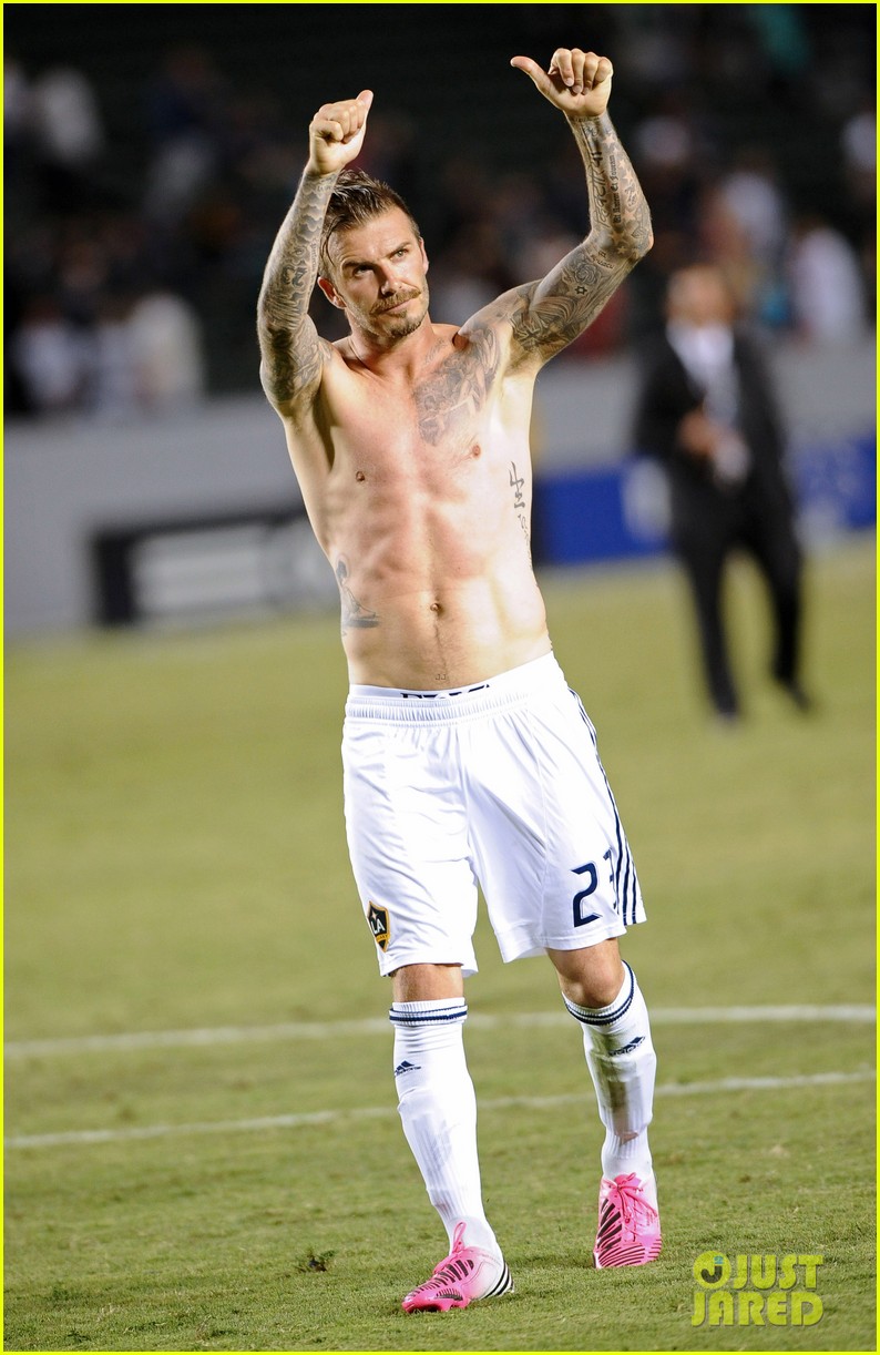 David Beckham Shirtless Soccer Stud Photo 2679113 David Beckham