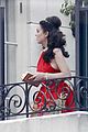 lindsay lohan tiara red dress 06