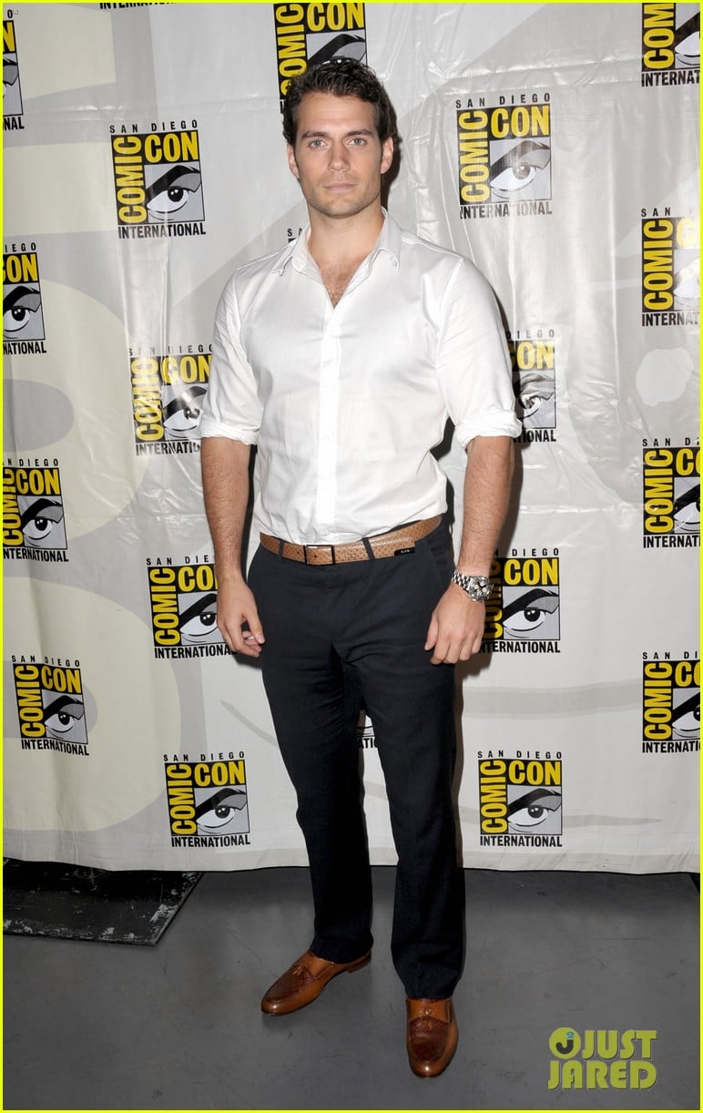 henry cavill man of steel panel at comic con 012687762