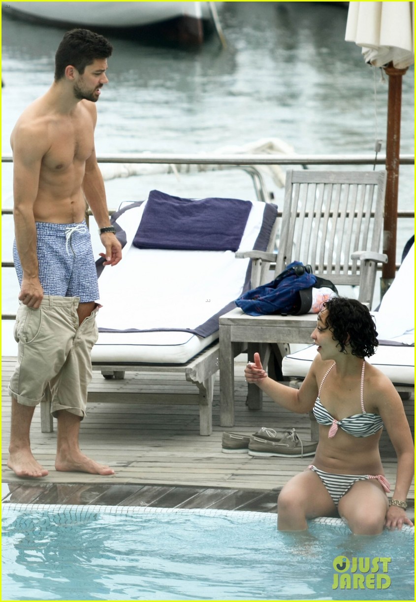dominic cooper shirtless pda filled vacation with ruth negga 352686442