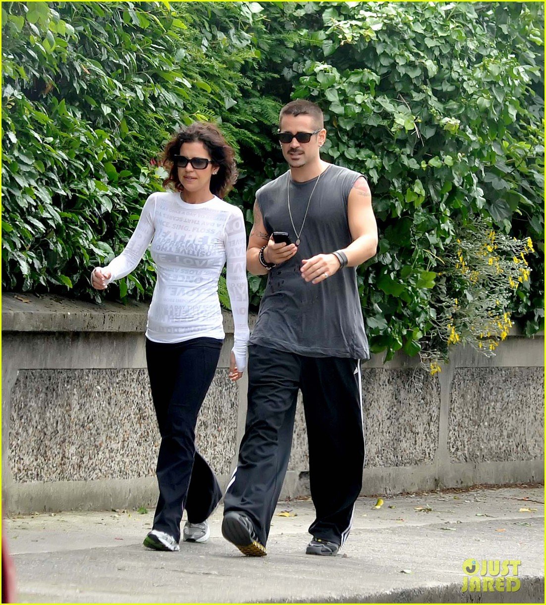colin farrell morning stroll with sis claudine 06