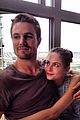 stephen amell monday bonding with willa holland 01