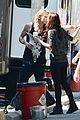 lily collins jamie campbell bower kiss on set 04