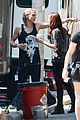 lily collins jamie campbell bower kiss on set 07