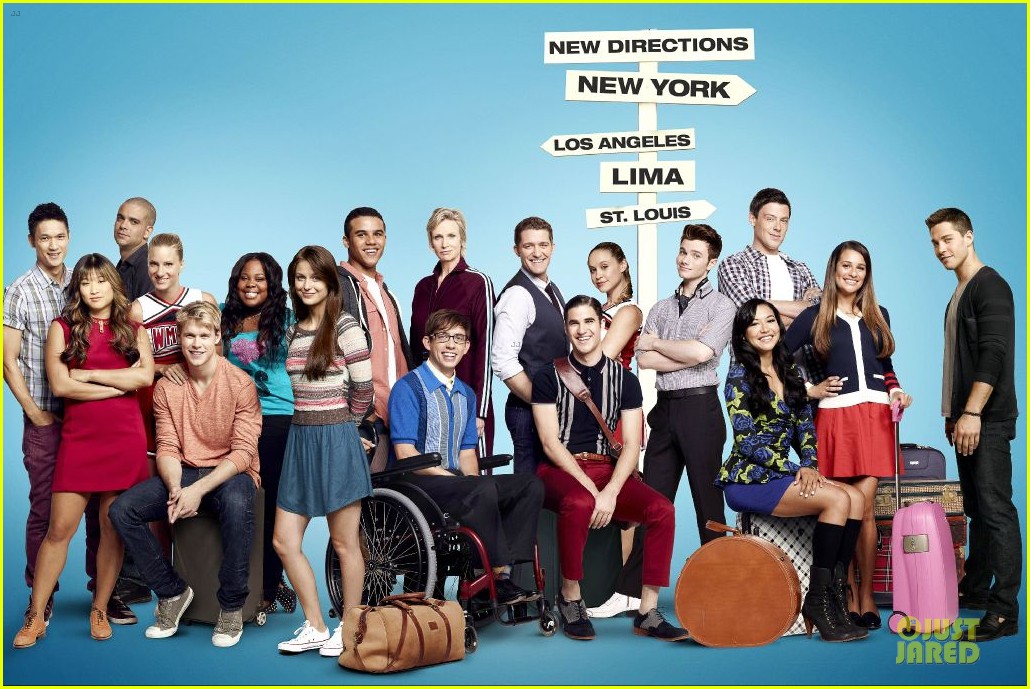 dianna agron missing from glee season 4 promo poster 012707389