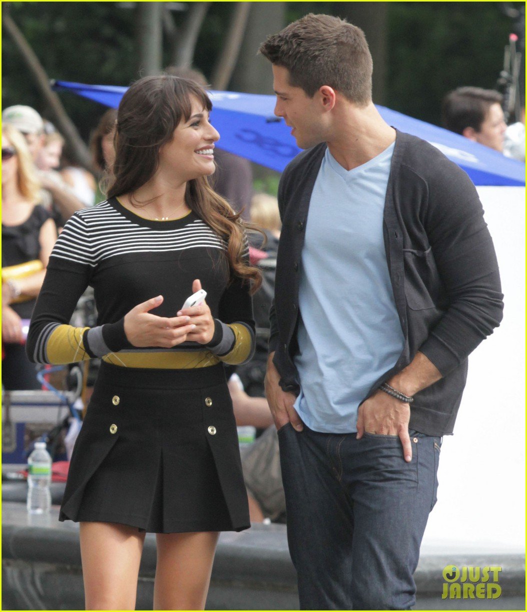 lea michele glee day with dean geyer 142700369