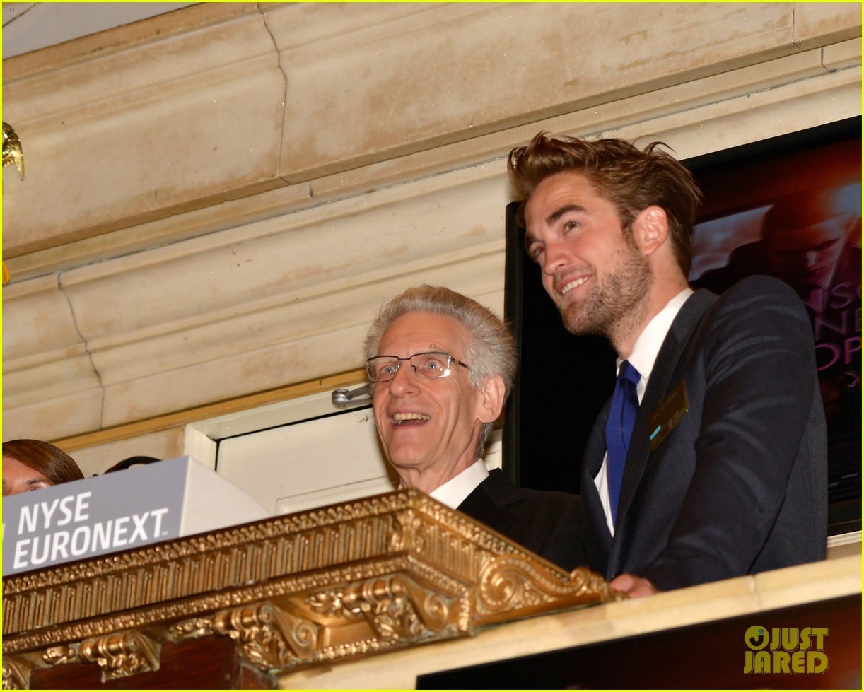 Robert Pattinson at New York Stock Exchange