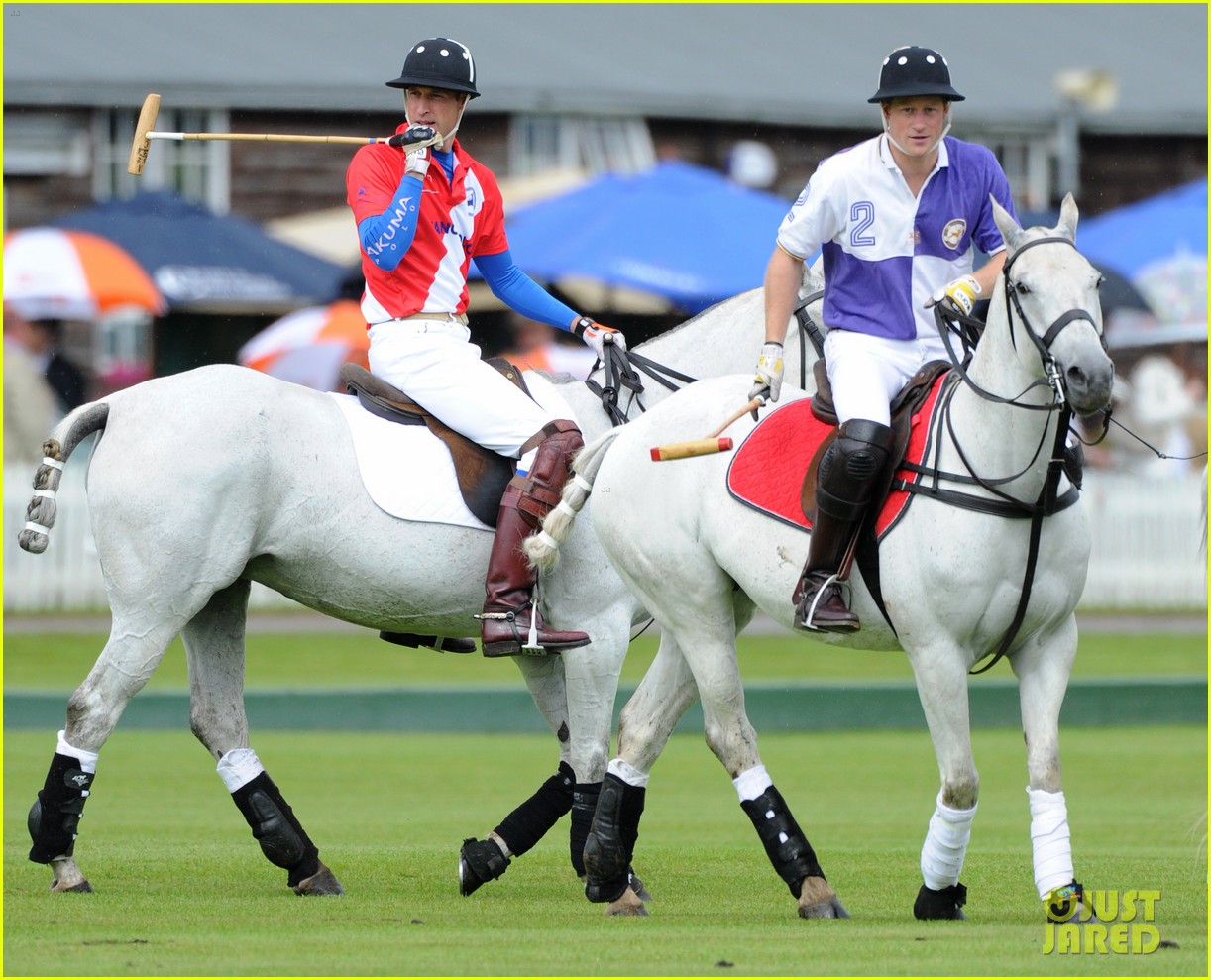 prince harry william charity polo match 01