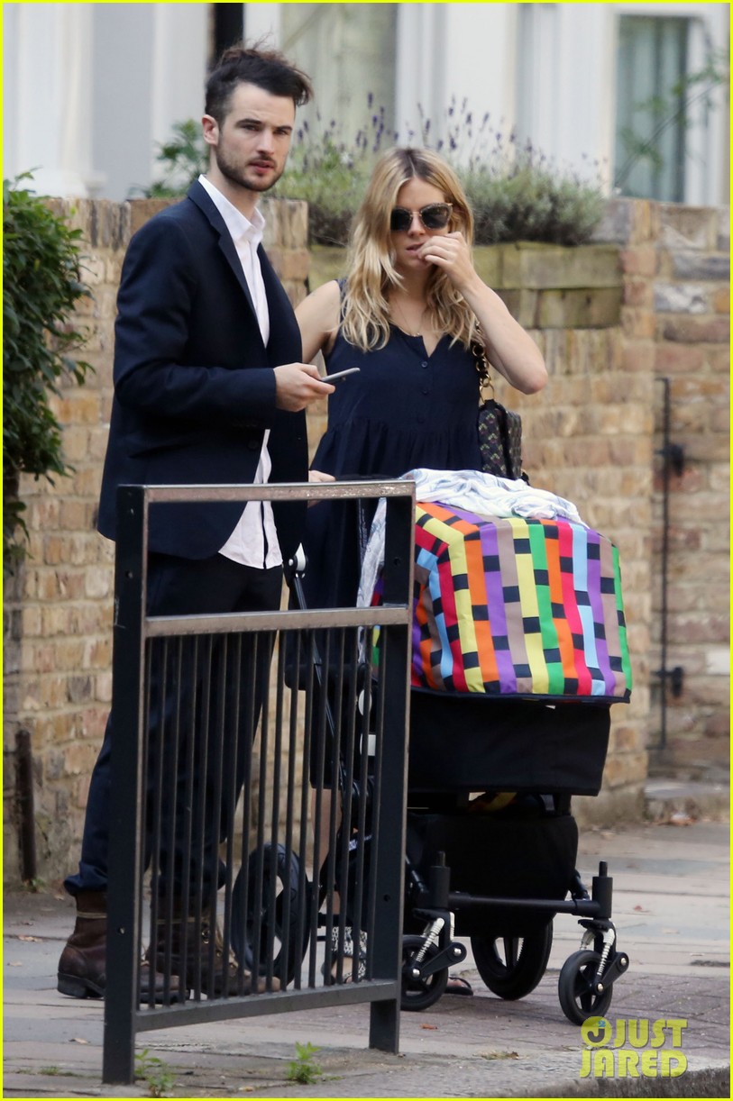 Sienna Miller & Tom Sturridge Stroll with Baby Marlowe! Photo 2699107