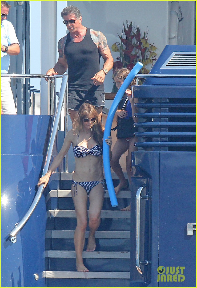 sylvester stallone family yacht vacation in cannes 11