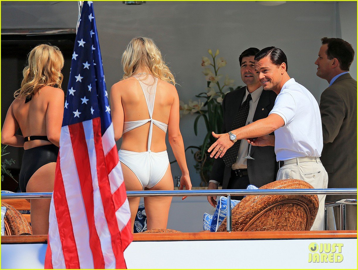 leonardo dicaprio wolf of wall street set with kyle chandler 022727811