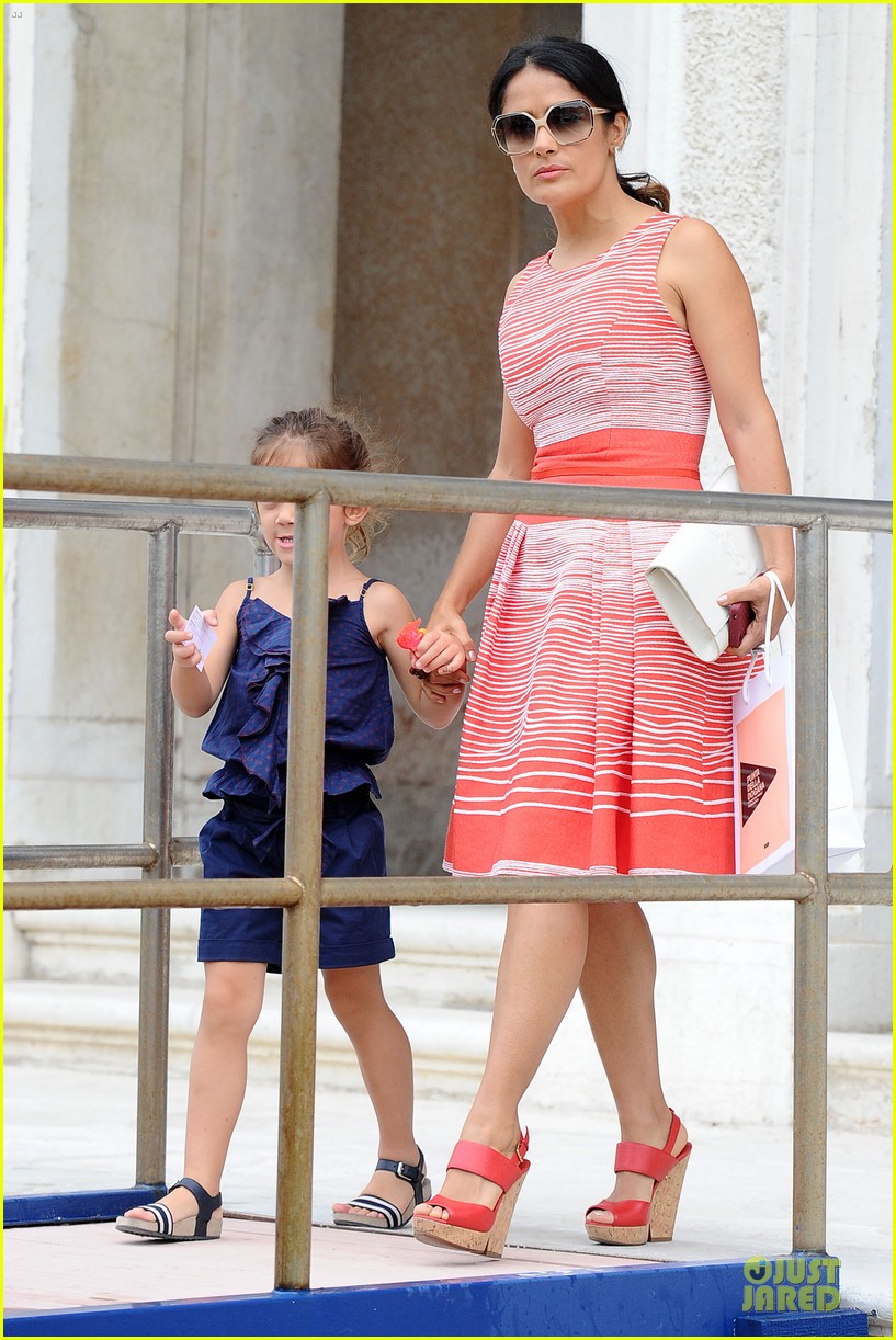 Salma Hayek Venice Outing with Family! Photo 2712644 Celebrity