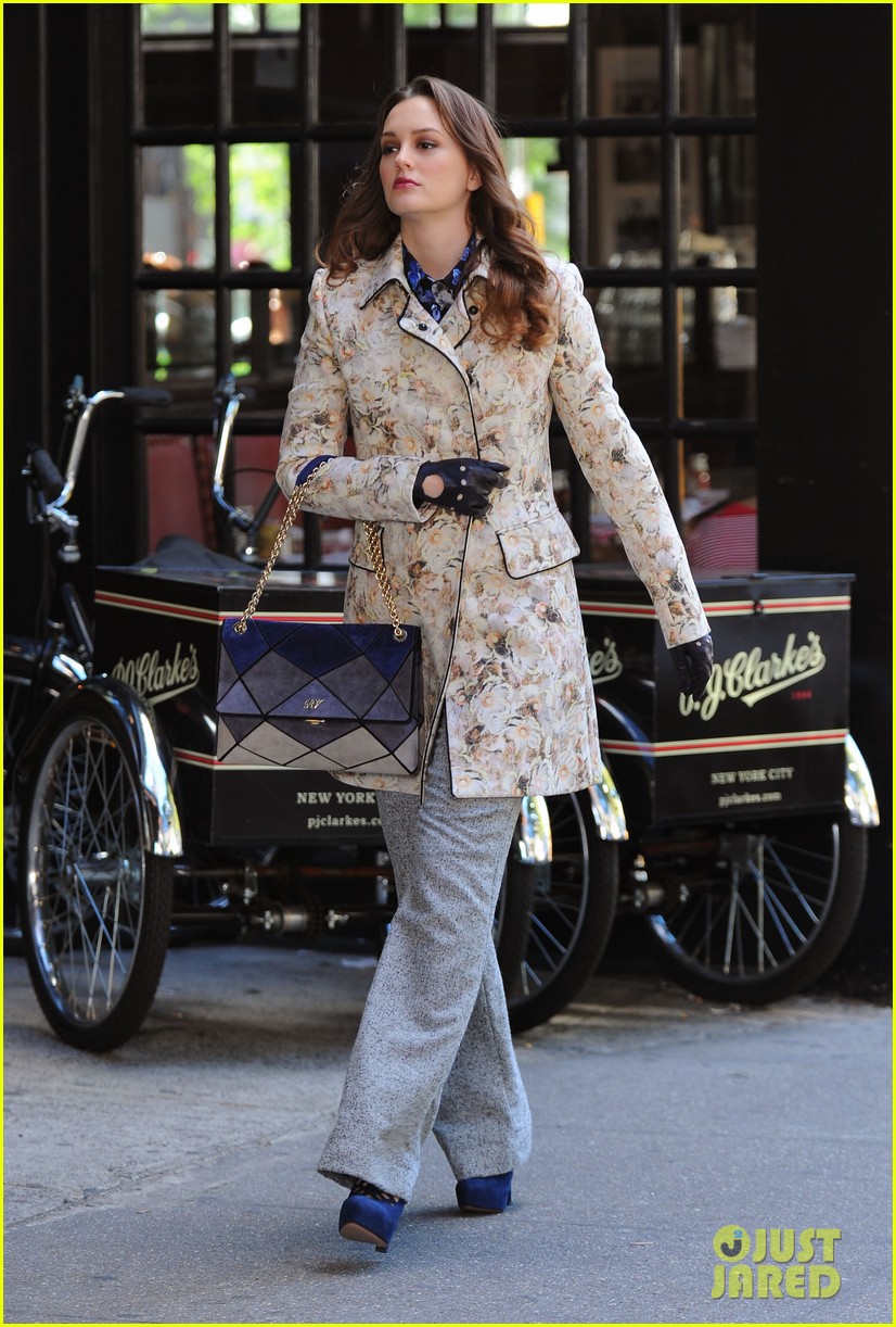 leighton meester chace crawford gossip girl filming 072727945