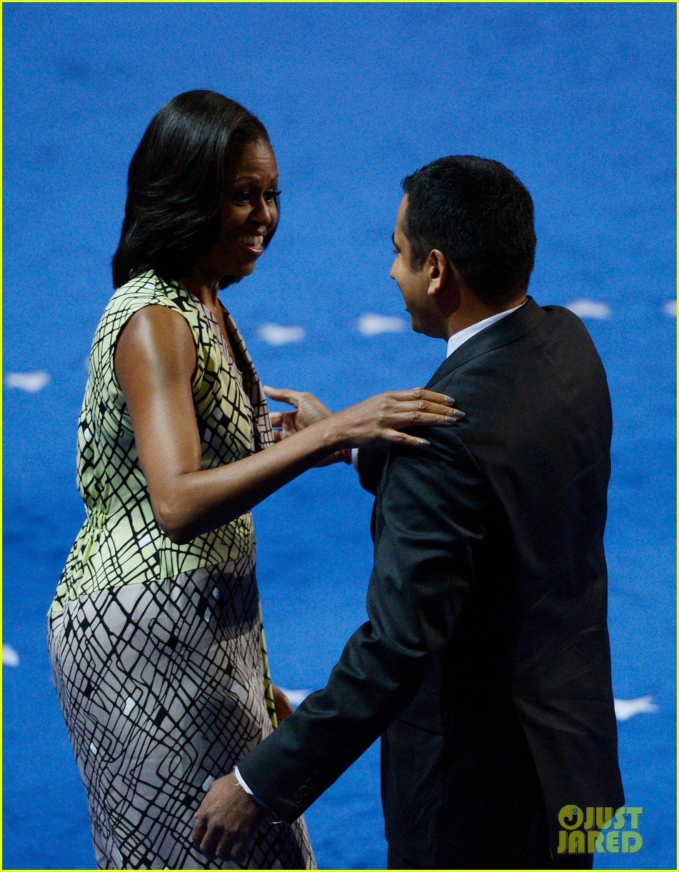 michelle obama preps democratic national convention in charlotte kal penn 032713542