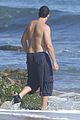 adam sandler shirtless beach time with sadie sunny 33