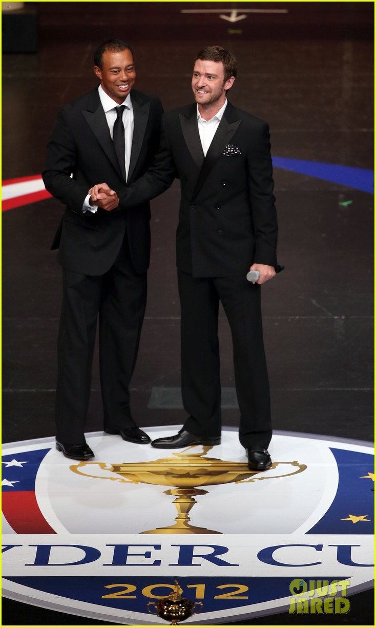 justin timberlake ryder cup gala with tiger woods 142729105