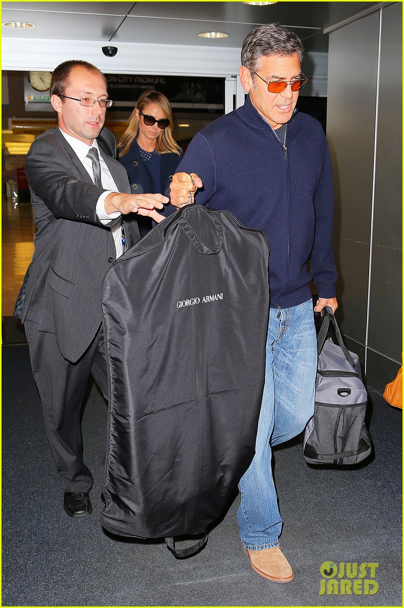 george clooney stacy keibler new york city duo 012735038