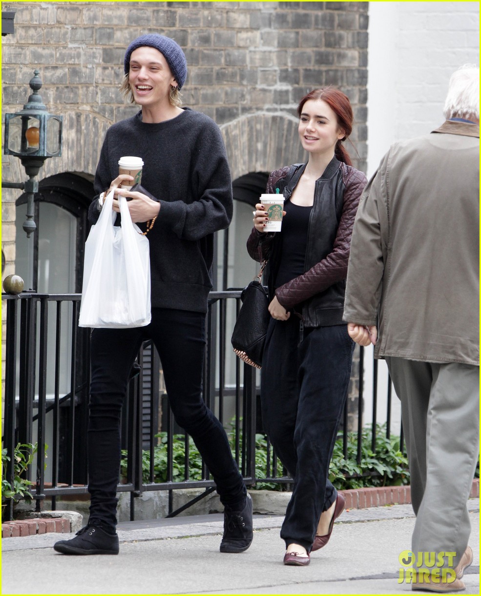 lily collins morning coffee jamie campbell bower 08