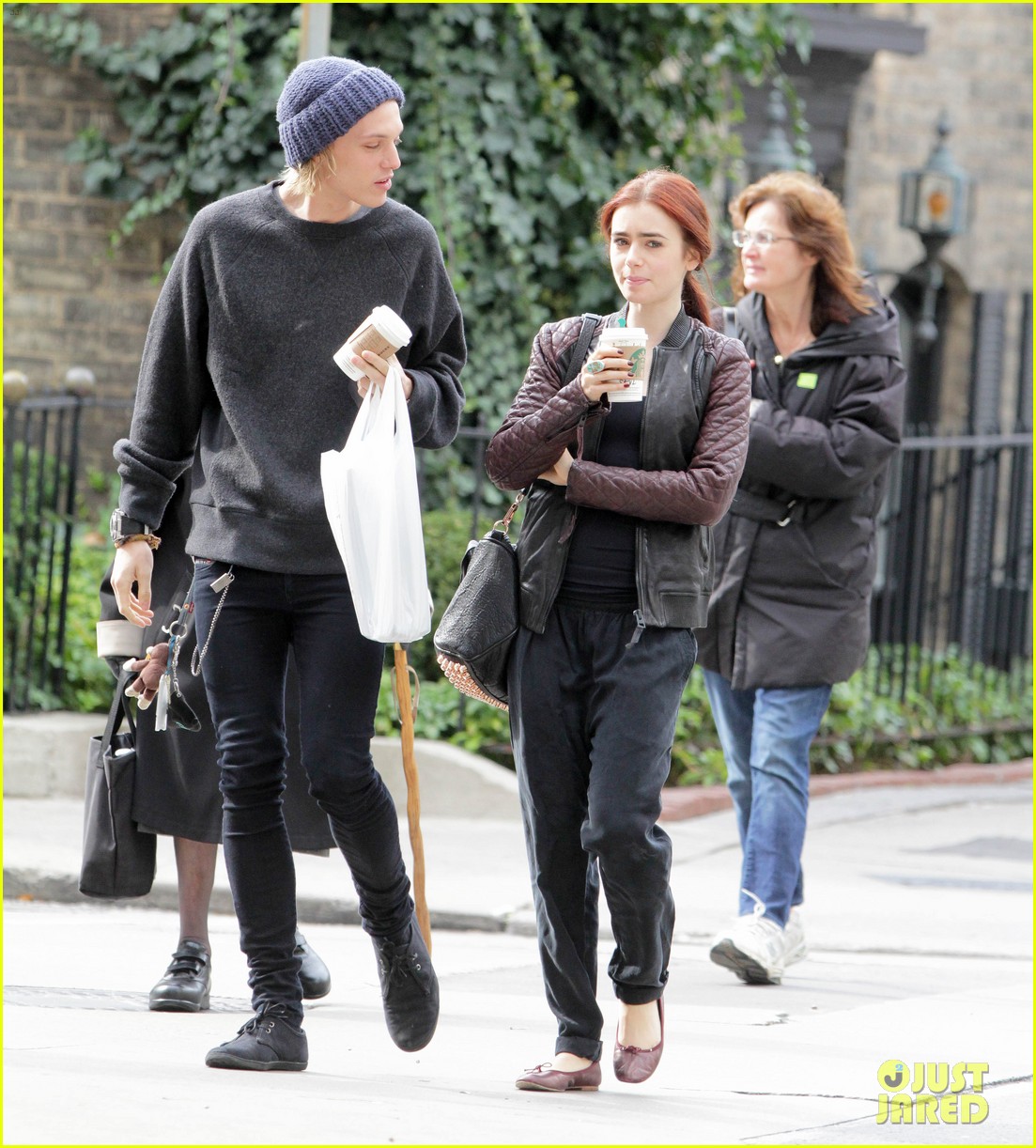 lily collins morning coffee jamie campbell bower 12