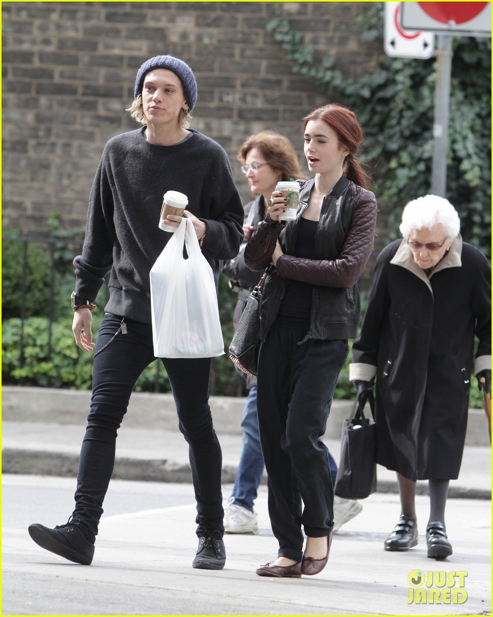 lily collins morning coffee jamie campbell bower 17