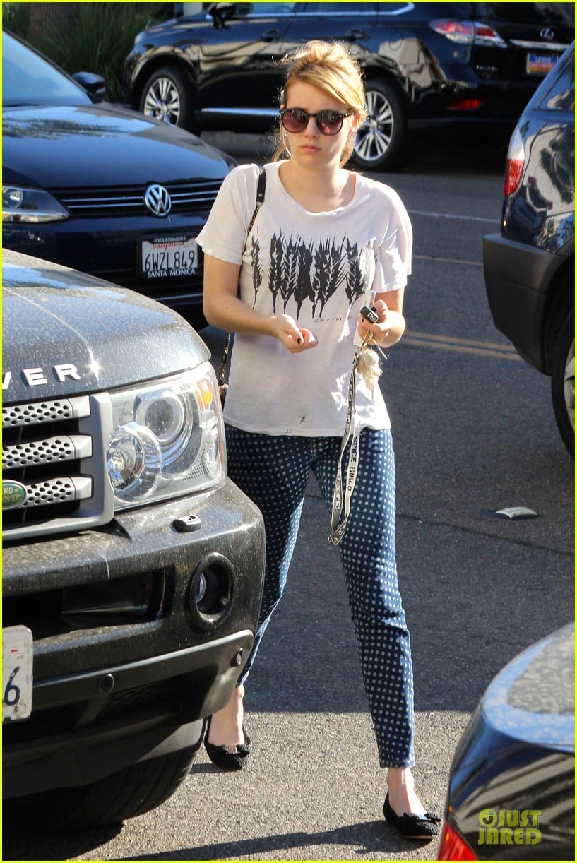 emma roberts promotes earth day 4 22 10