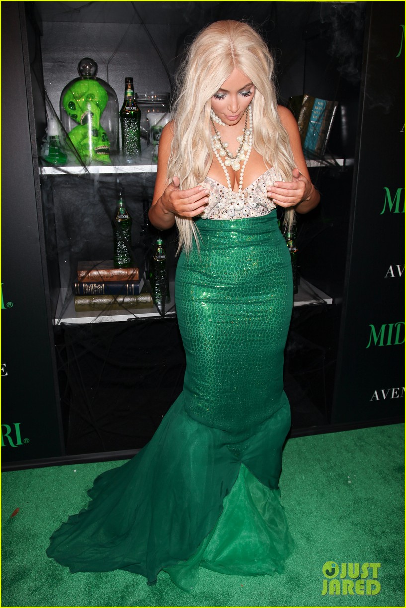 kim kardashian kanye west mermaid sailor for halloween 16