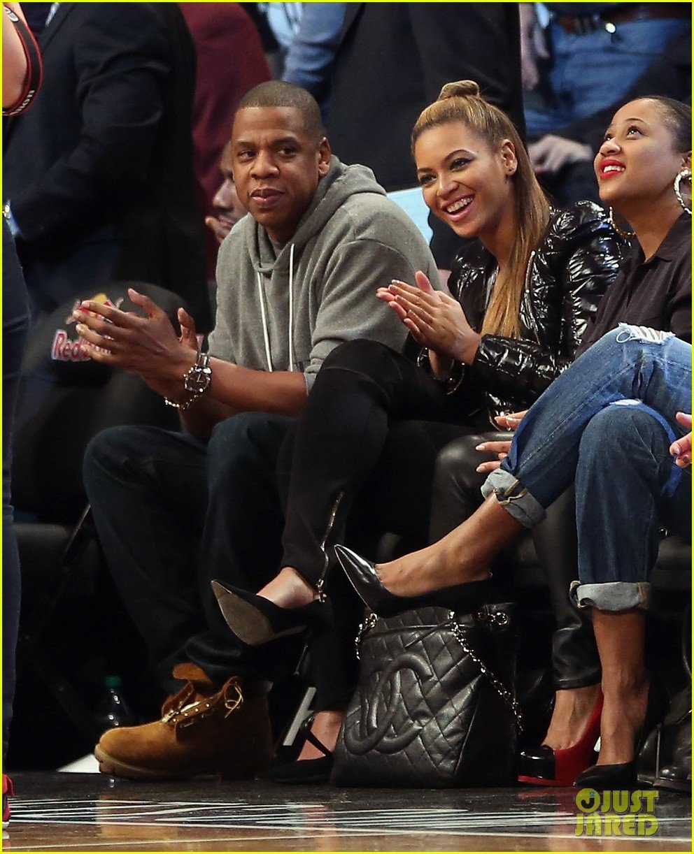 beyonce post thanksgiving nets game with jay z 022764117