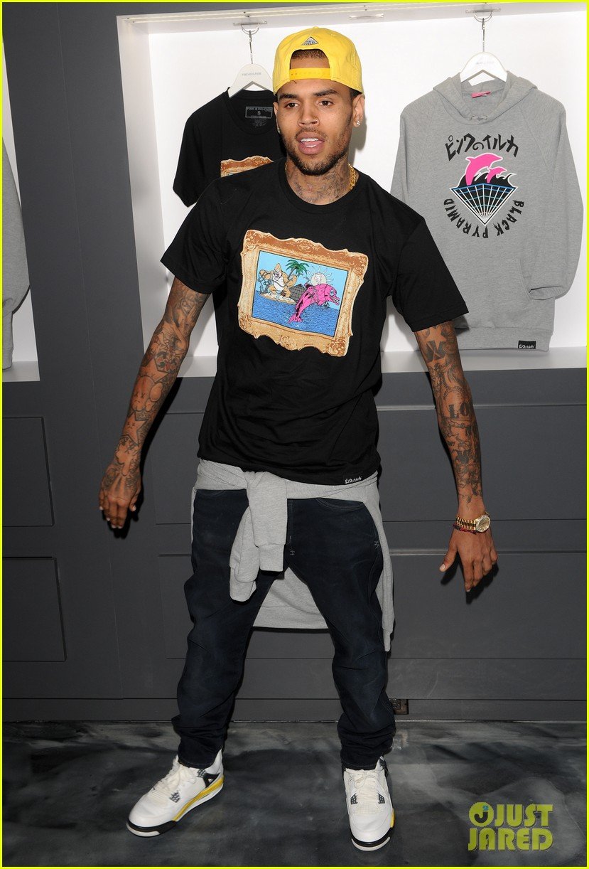 chris brown pink dolphin in store meet and greet142753502