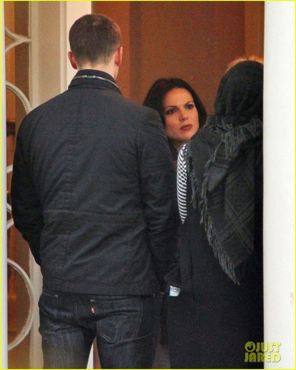 josh dallas protects ginnifer goodwin on once upon a time set 102749345