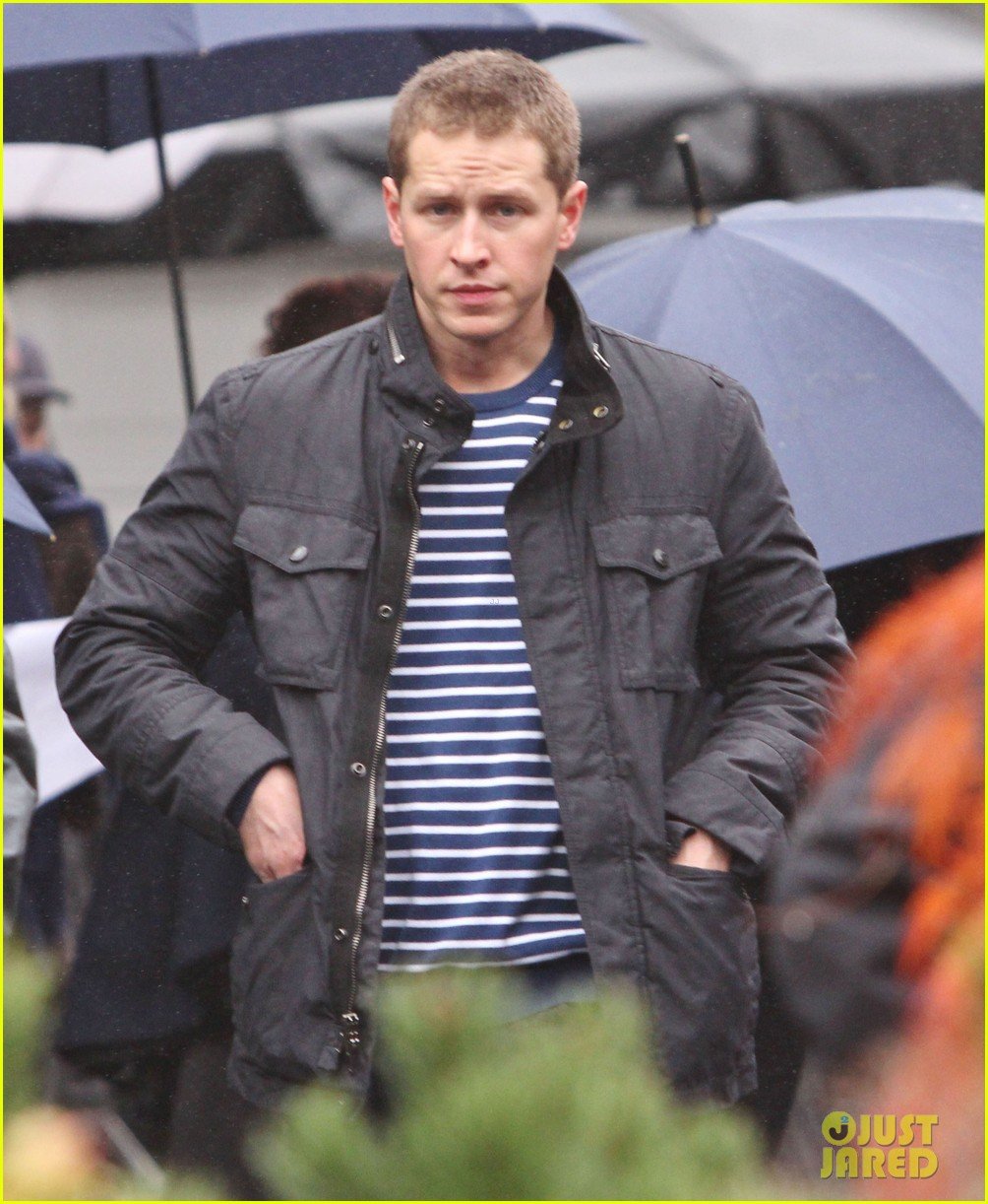 josh dallas protects ginnifer goodwin on once upon a time set 172749352