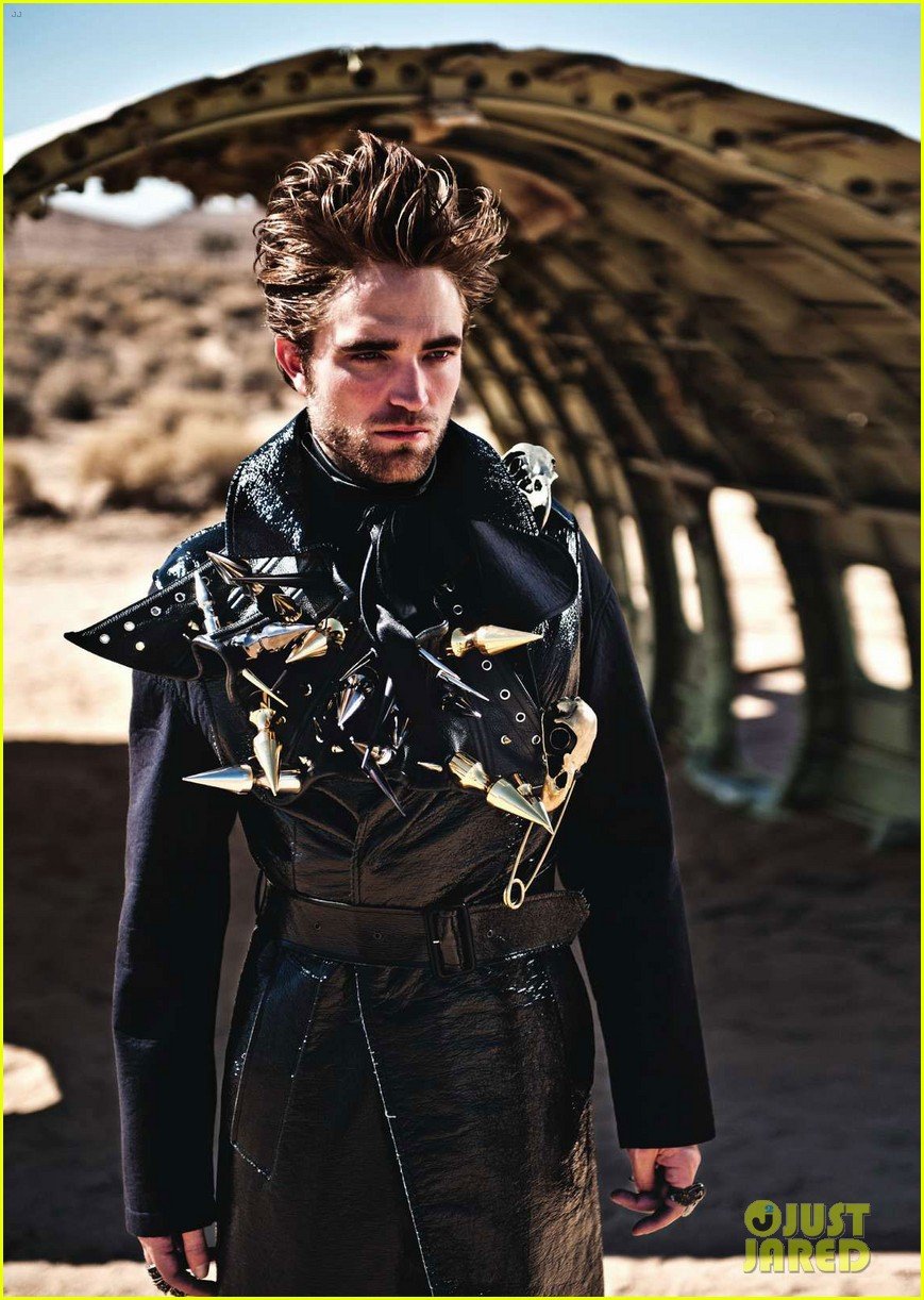 robert pattinson leather studs for luomo vogue 012749912
