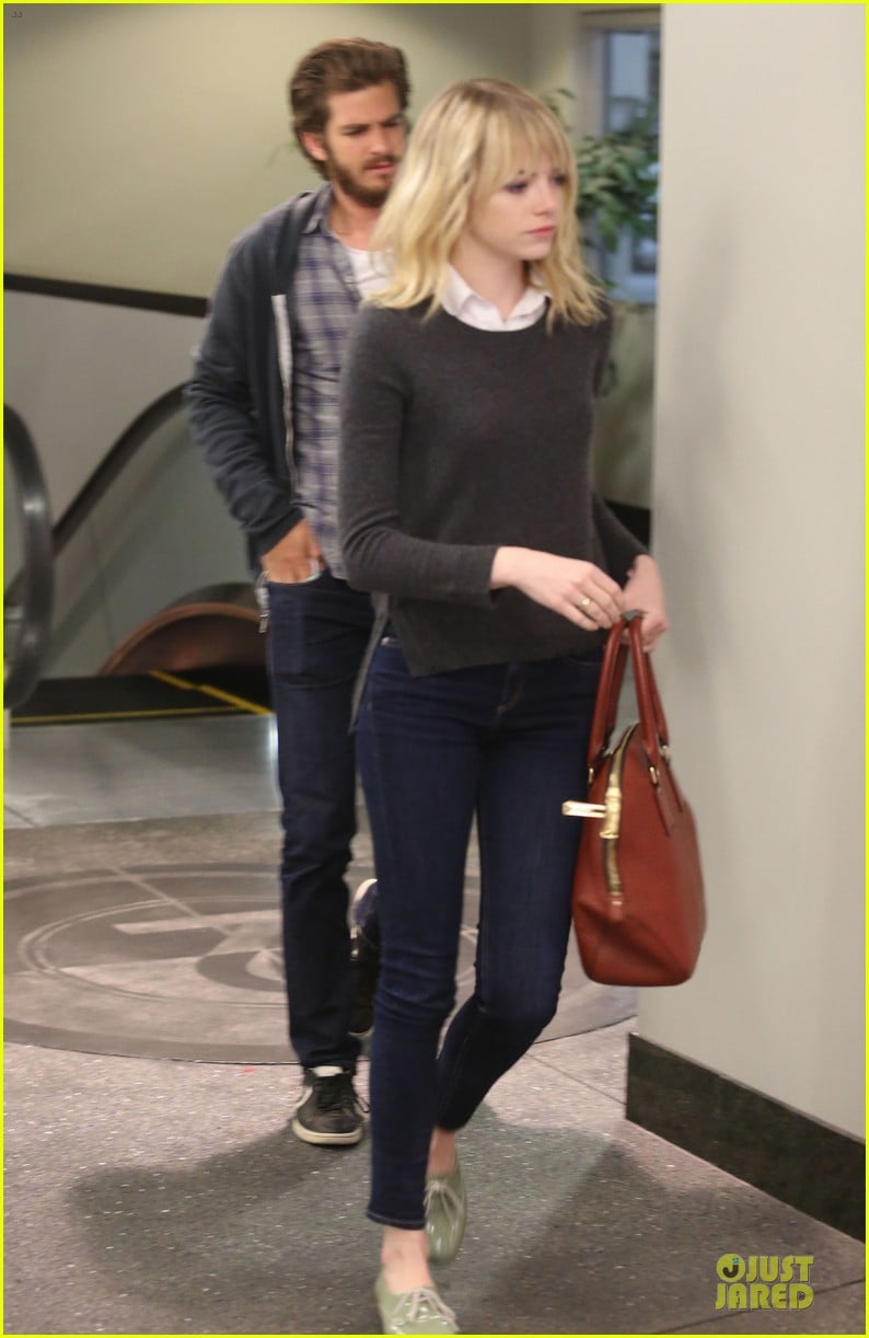 emma stone andrew garfield west hollywood work out pair 242750429