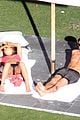 jennifer aniston bikini sunbathing with shirtless justin theroux 01