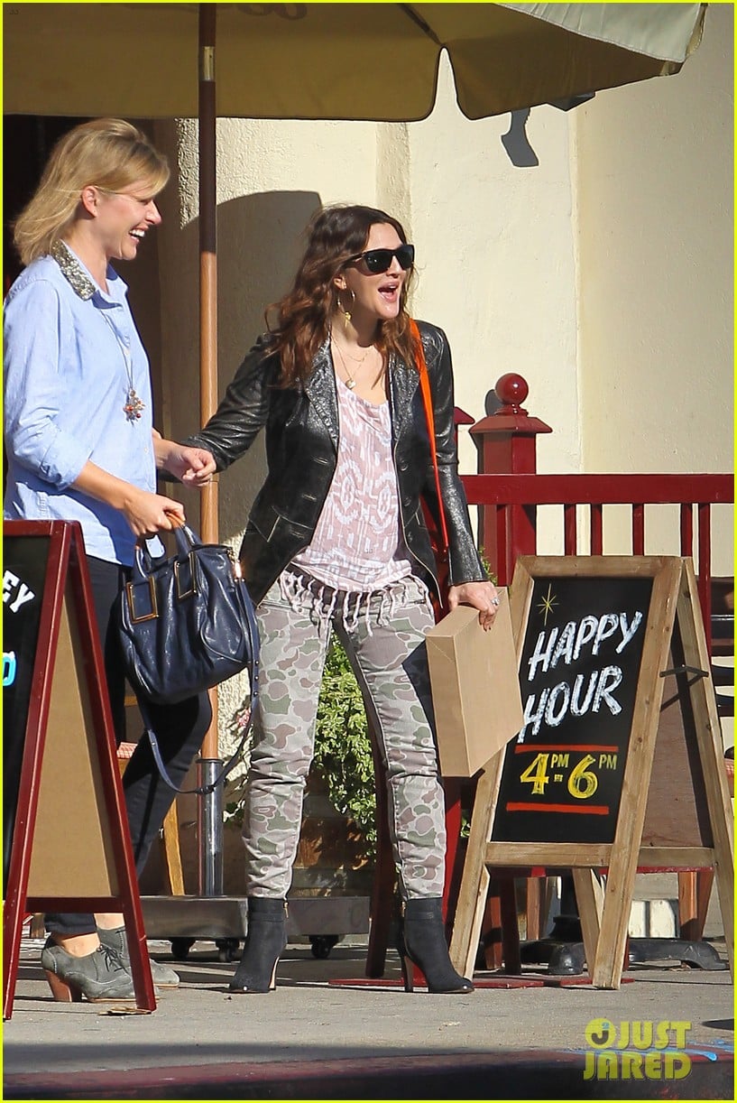 drew barrymore laughing at lunch 212773671