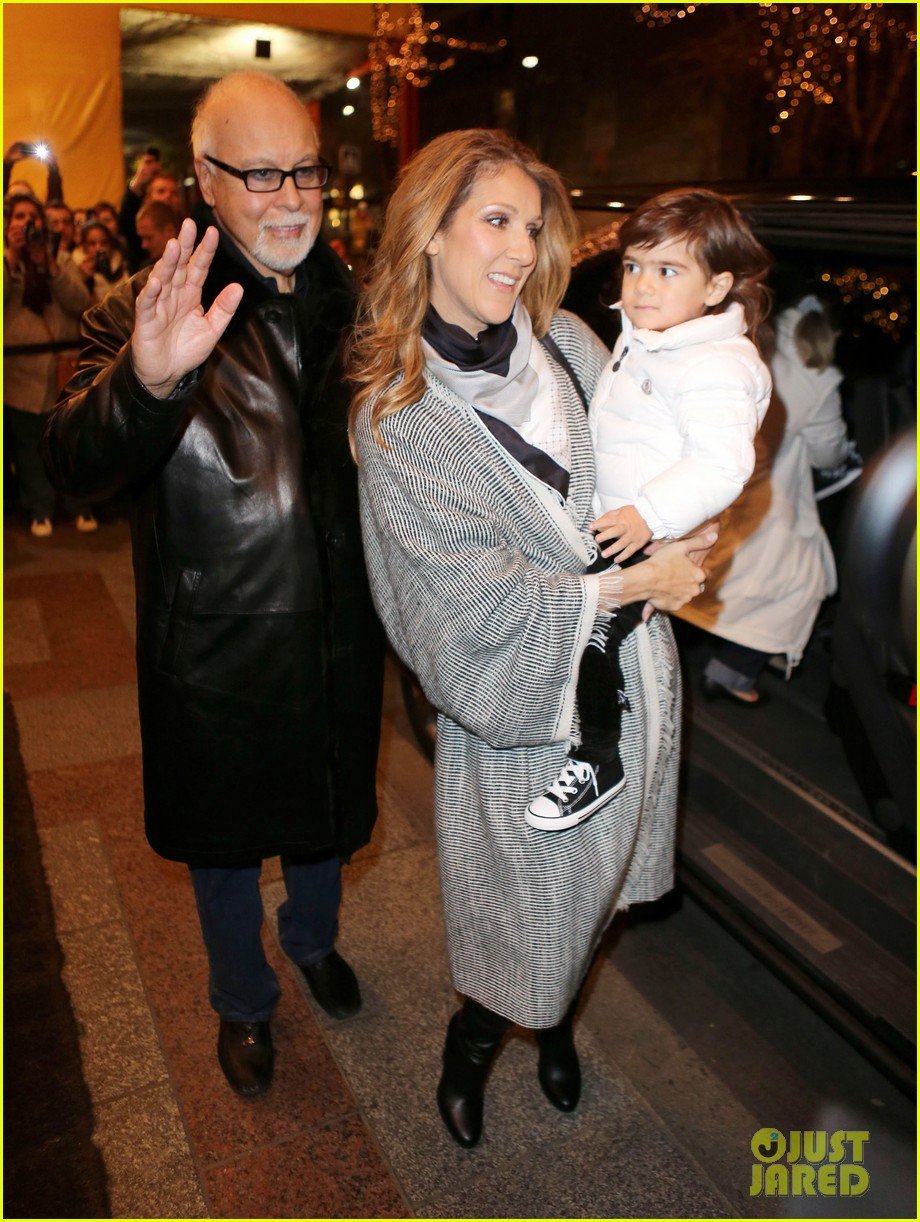 celine dion george v hotel exit with family 04