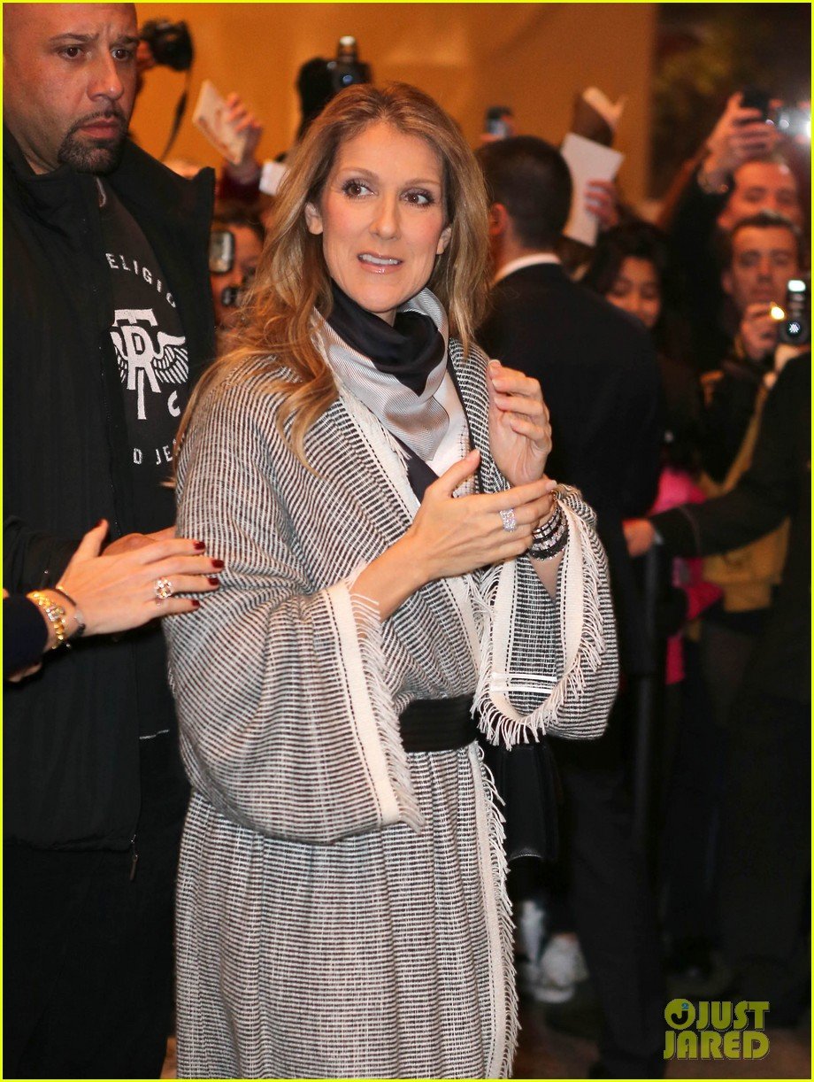 celine dion george v hotel exit with family 09
