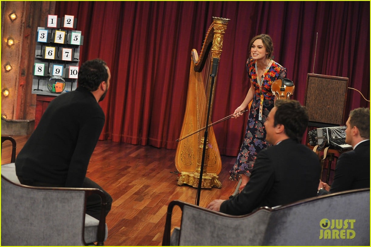 keira knightley musical instrument game with jimmy fallon 142768952