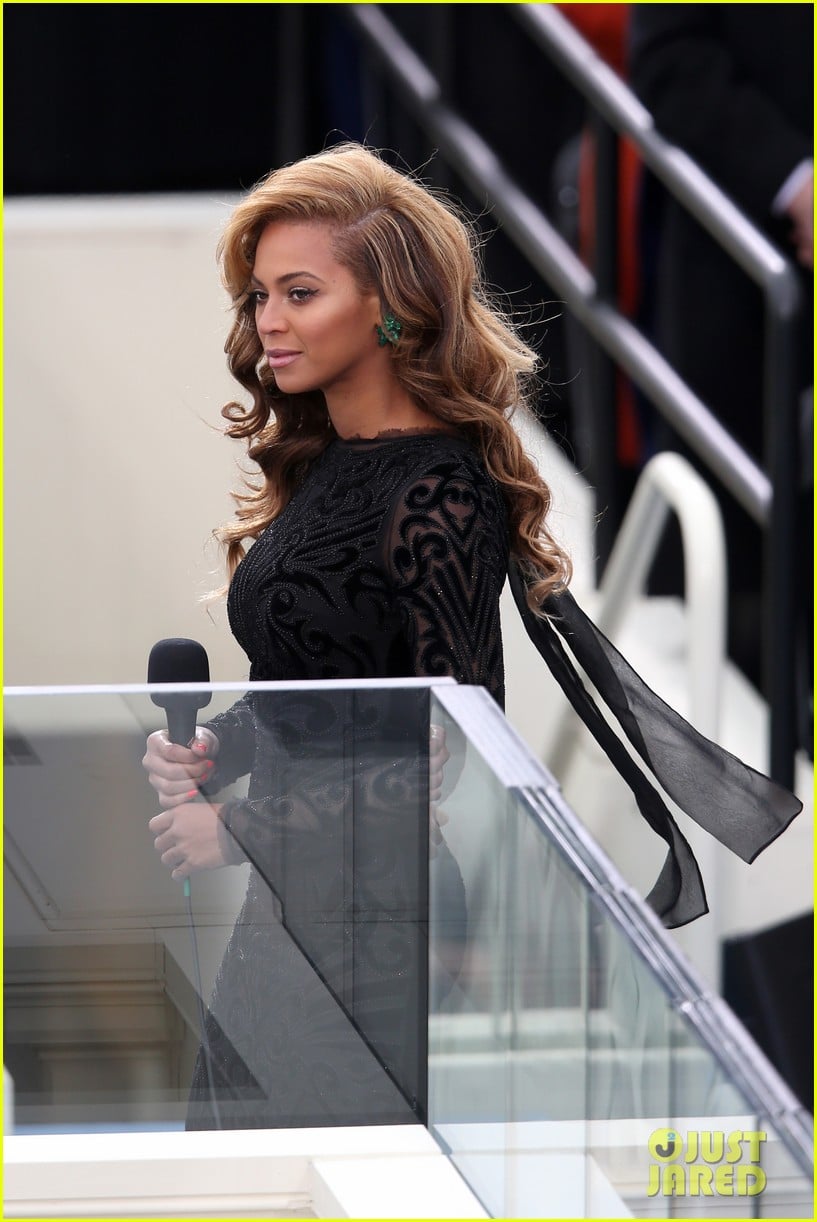 beyonce national anthem inauguration performance watch now 012796132