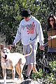 pregnant jenna dewan channing tatum hiking with the dogs 10