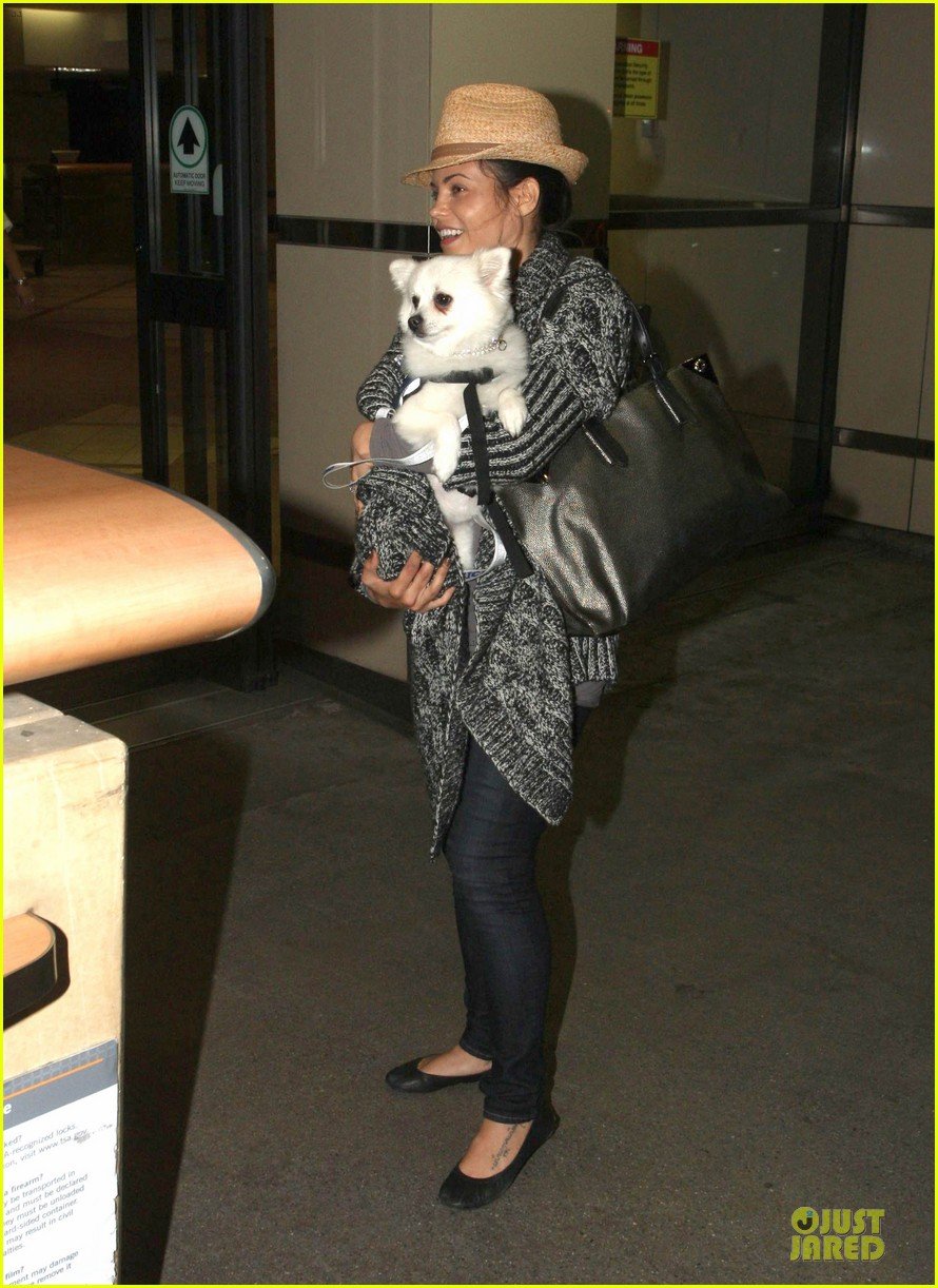 jenna dewan covers baby bump with pet pooch 052785066