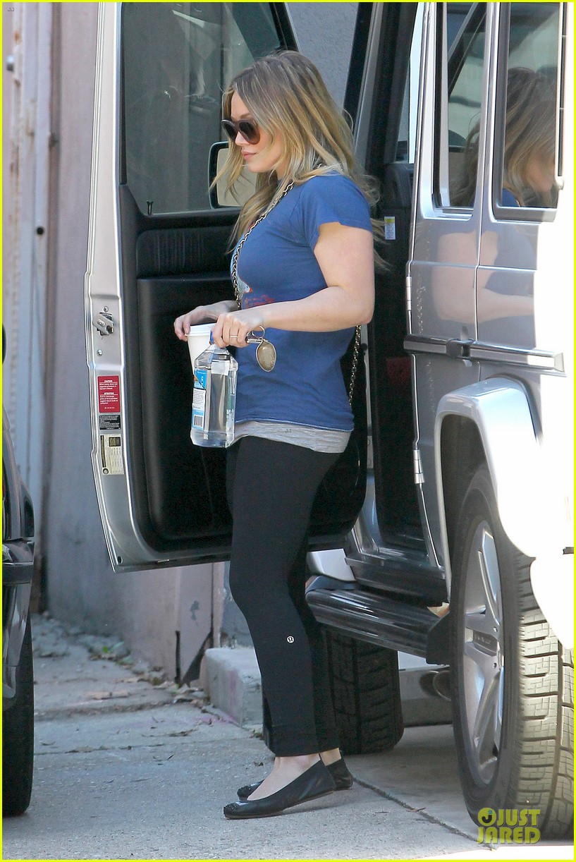hilary duff post holiday piloxing session 01