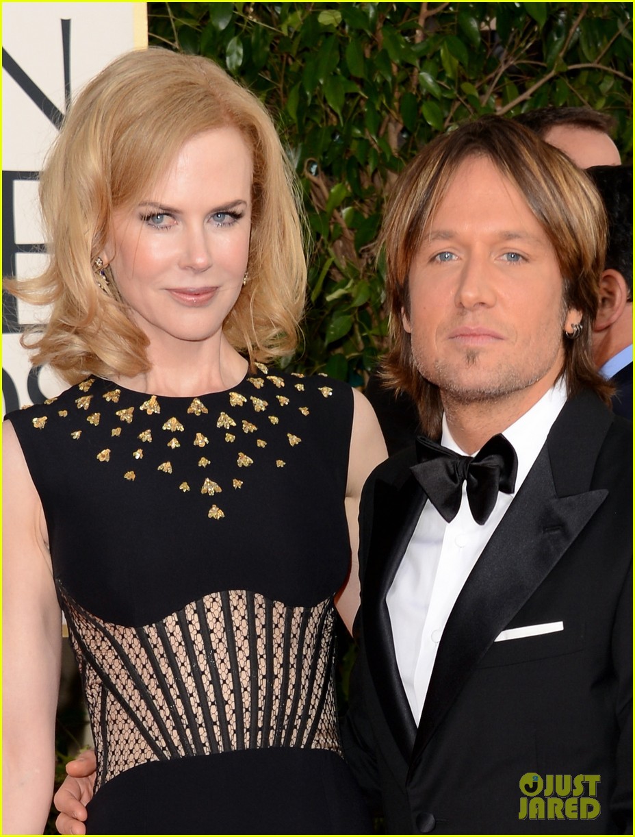 Nicole Kidman & Keith Urban Golden Globes 2013 Red Carpet Photo
