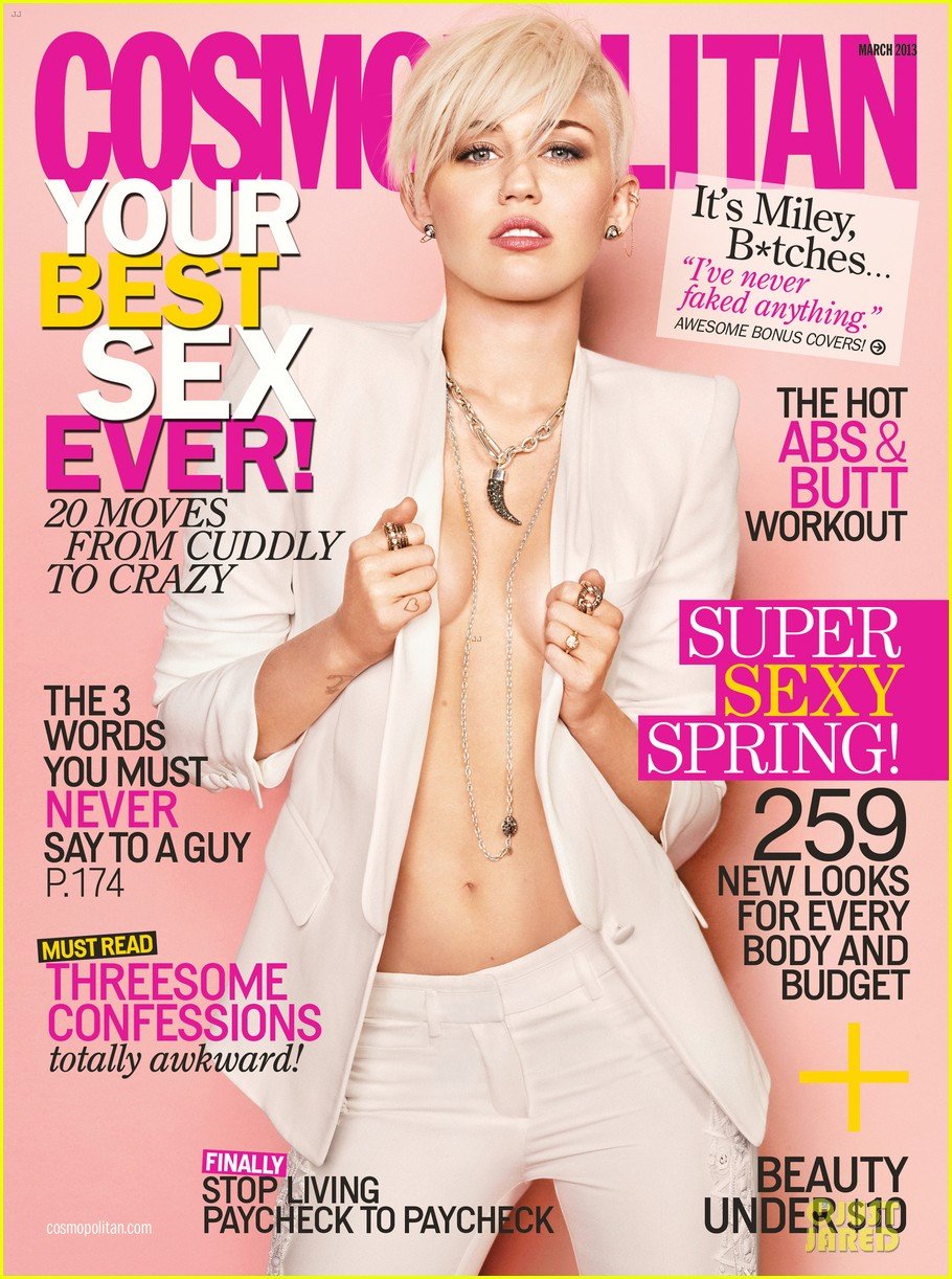 Miley Cyrus Suits 'Cosmopolitan' Magazine March 2013: Photo 2798813 |  Magazine, Miley Cyrus Photos | Just Jared: Entertainment News