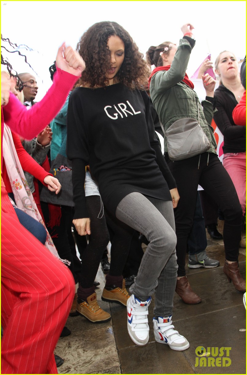 thandie newton one billion rising flashmob in london 10