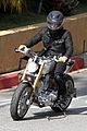 brad pitt rides his motorcycle shiloh zahara get froyo 14