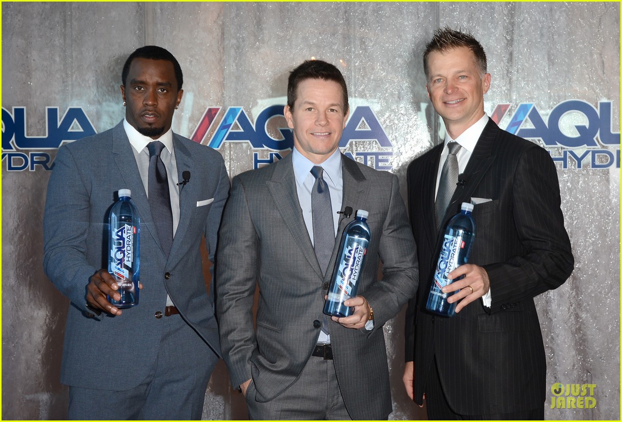 mark wahlberg sean combs aquahydrate press conference 232822032