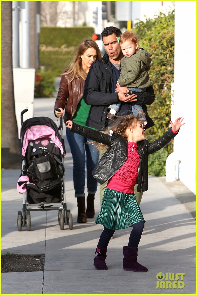 Jessica Alba & Cash Warren Montage Hotel with Honor & Haven! Photo